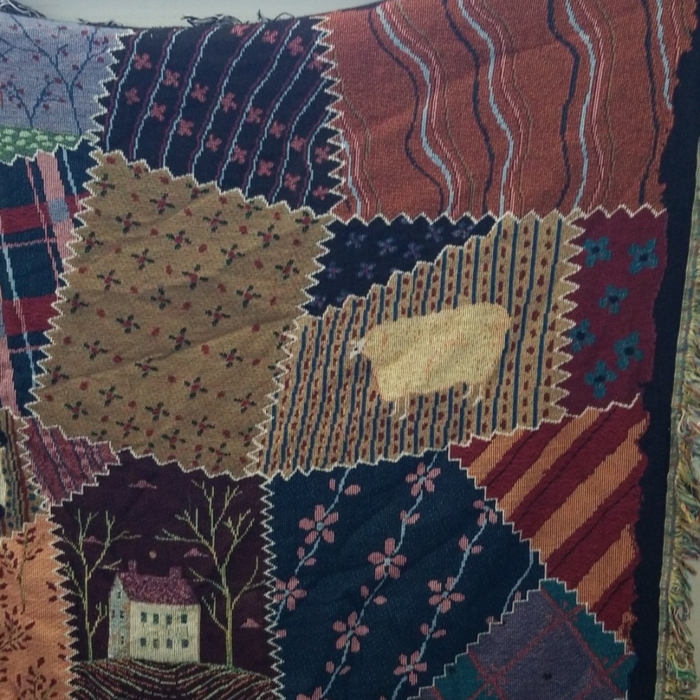 COUNTRY  CRAZY QUILT - Picture 3 of 6